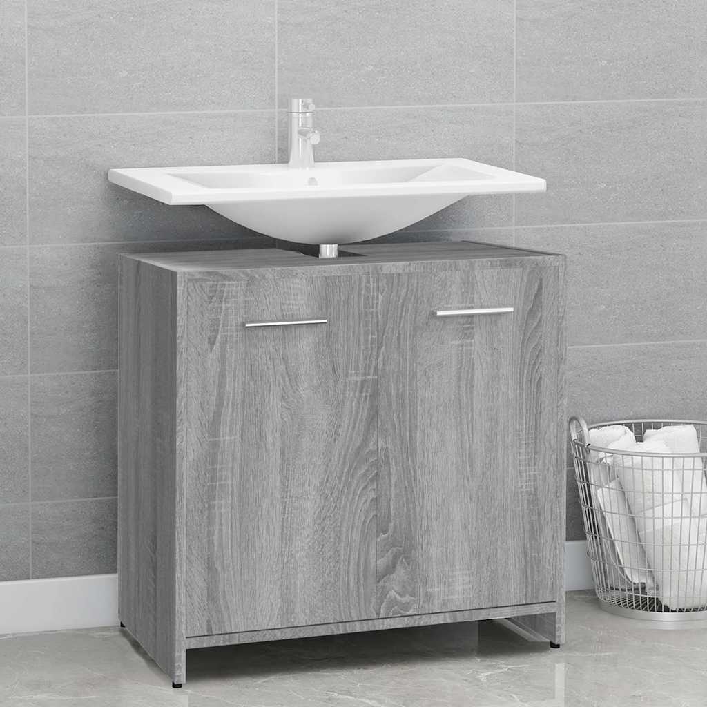 vidaXL Armoire de bain Sonoma gris 60x33x60 cm Bois d'ingénierie