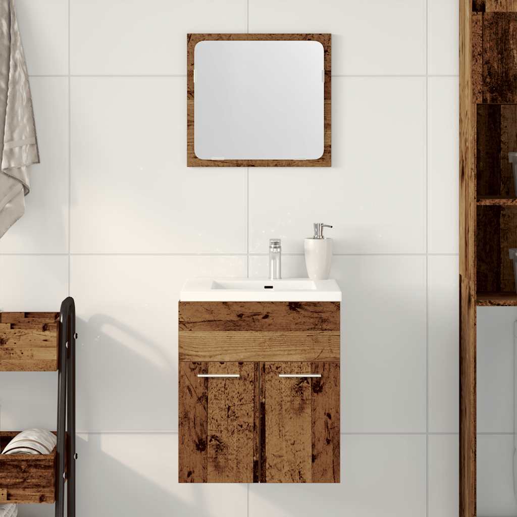 vidaXL Ensemble de meubles salle de bain 2 pcs bois d'ingénierie