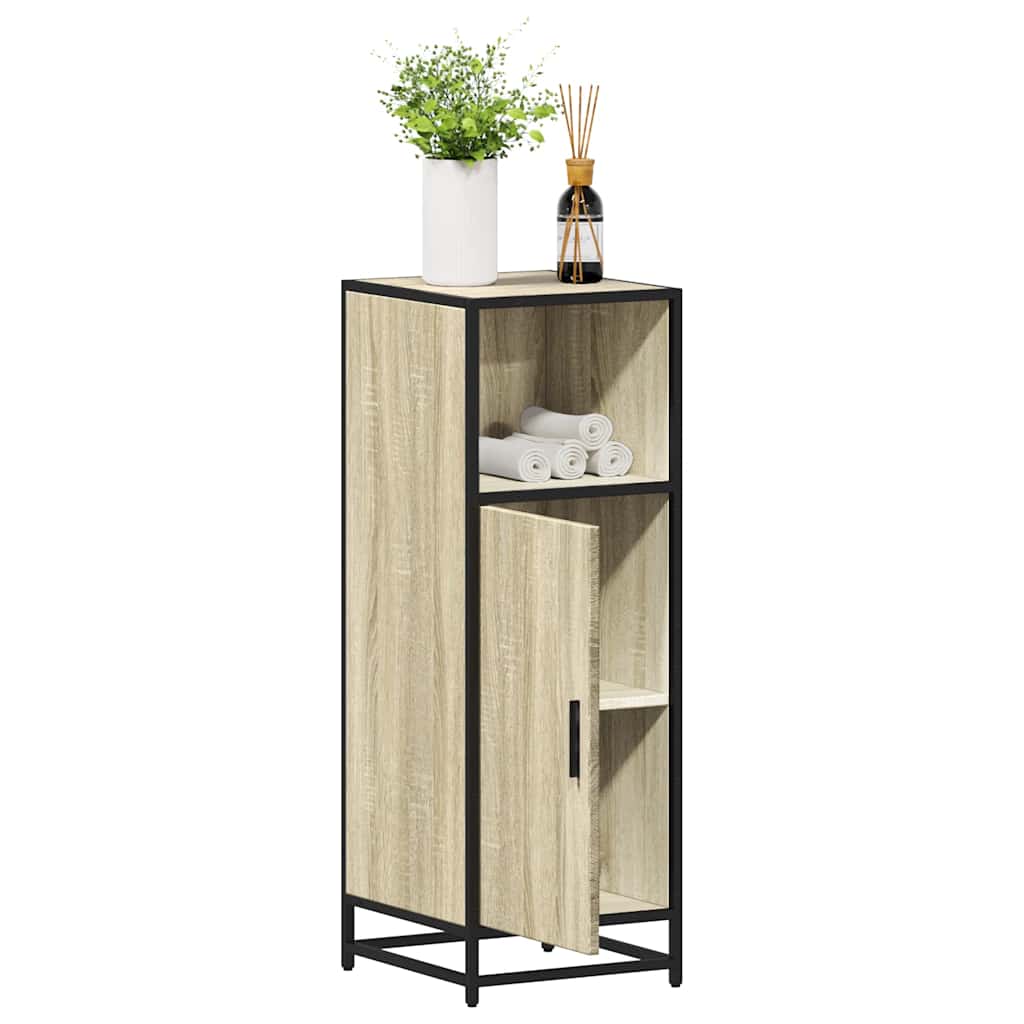vidaXL Meuble de salle de bain Chêne Sonoma 35x37,5x100 cm Bois d'ingénierie