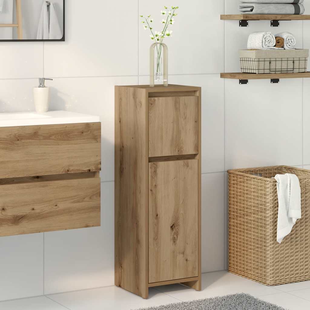 vidaXL Armoire de bain chêne artisanal 30x30x95 cm bois d'ingénierie