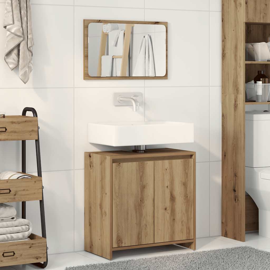 vidaXL Ensemble de meubles salle de bain 2 pcs bois d'ingénierie