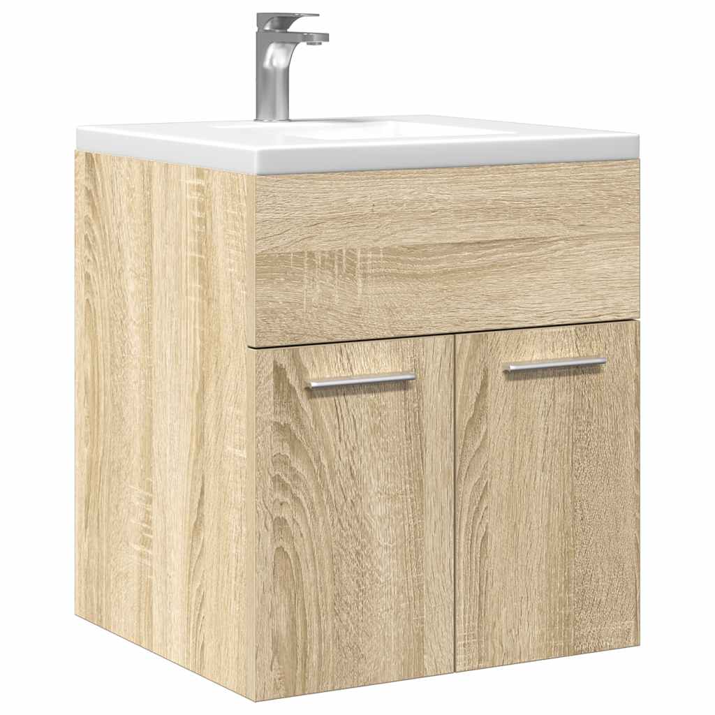 vidaXL Armoire lavabo de salle de bain chêne sonoma 41x38,5x46 cm