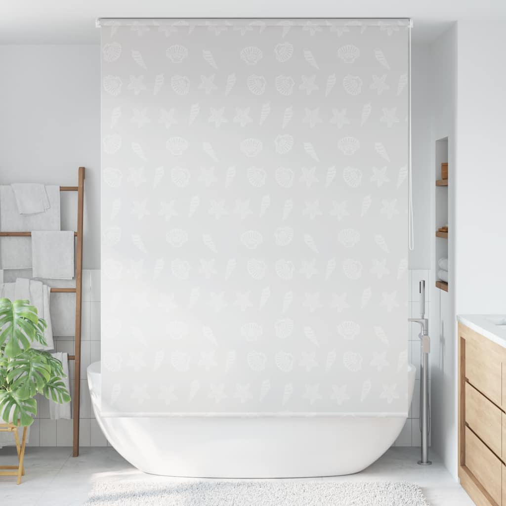 vidaXL Store roulant de douche 140x240 cm Étoile de mer