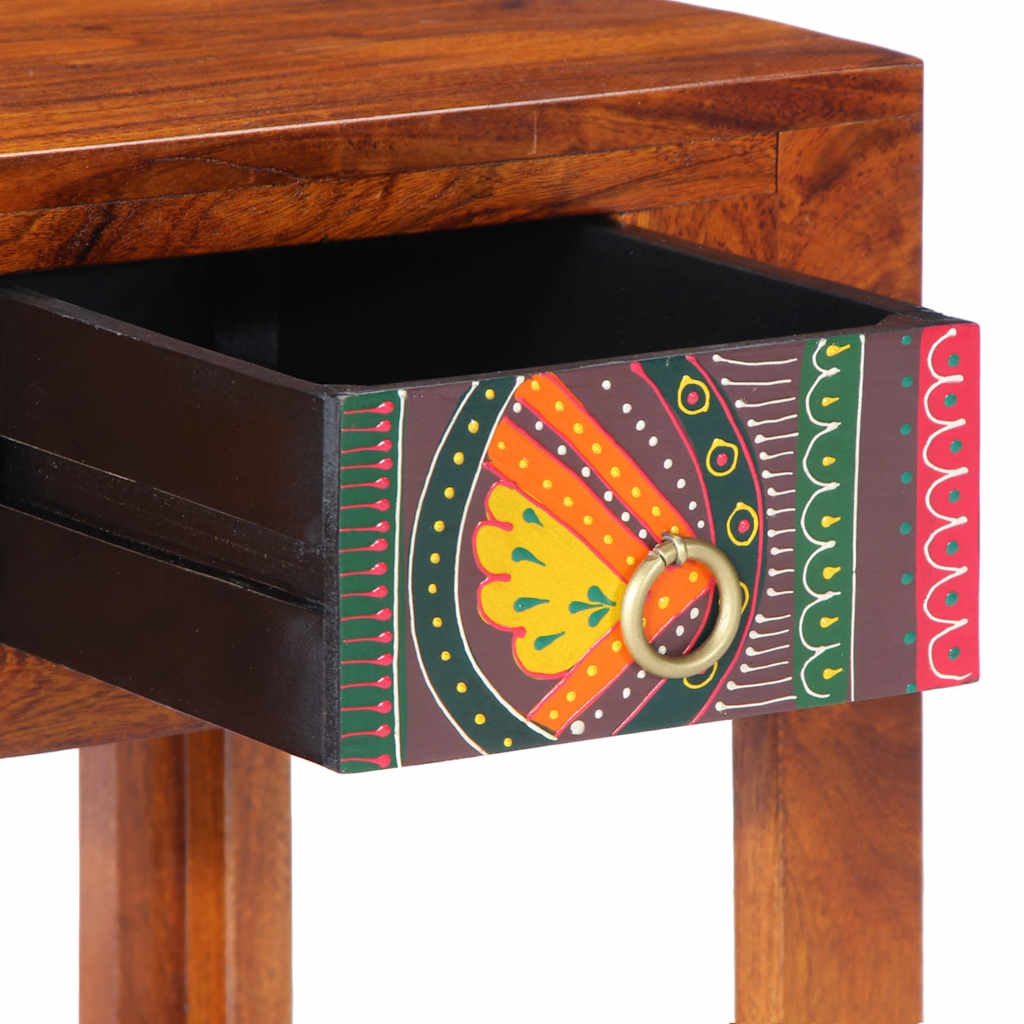 vidaXL Tables de chevet 2 pcs 40x40x36 cm bois d'acacia massif - Image 6