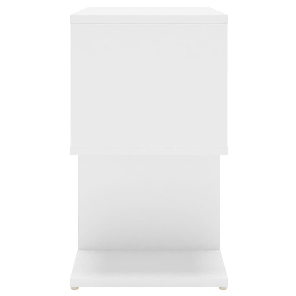vidaXL Tables de chevet 2 pcs blanc 50x30x51,5 cm bois d'ingénierie - Image 6