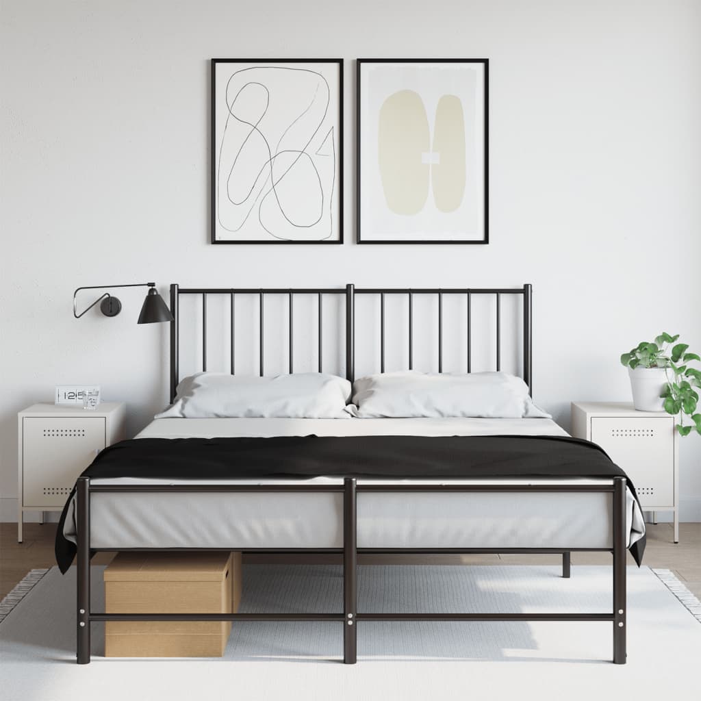 vidaXL Tables de chevet 2 pcs blanc 36x39x50,5 cm acier