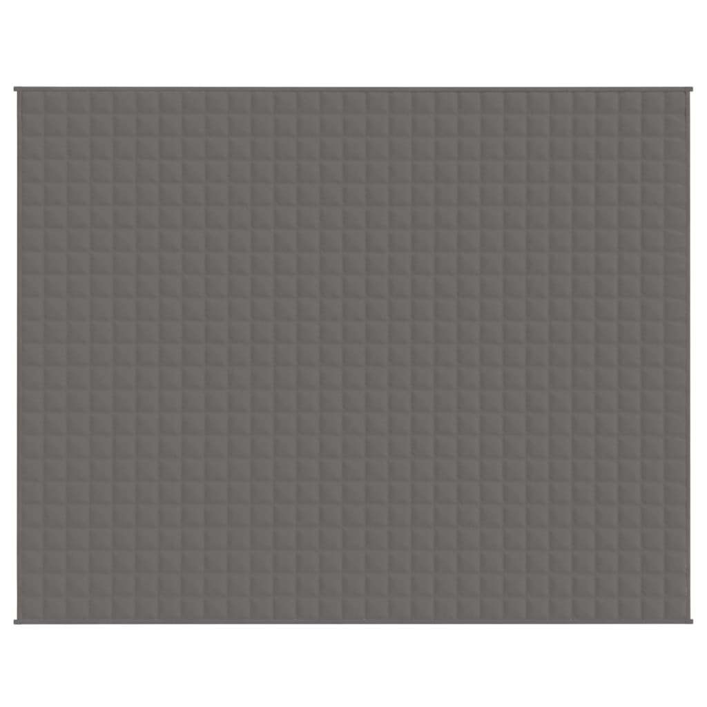 vidaXL Couverture lestée Gris 235x290 cm 15 kg Tissu - Image 3