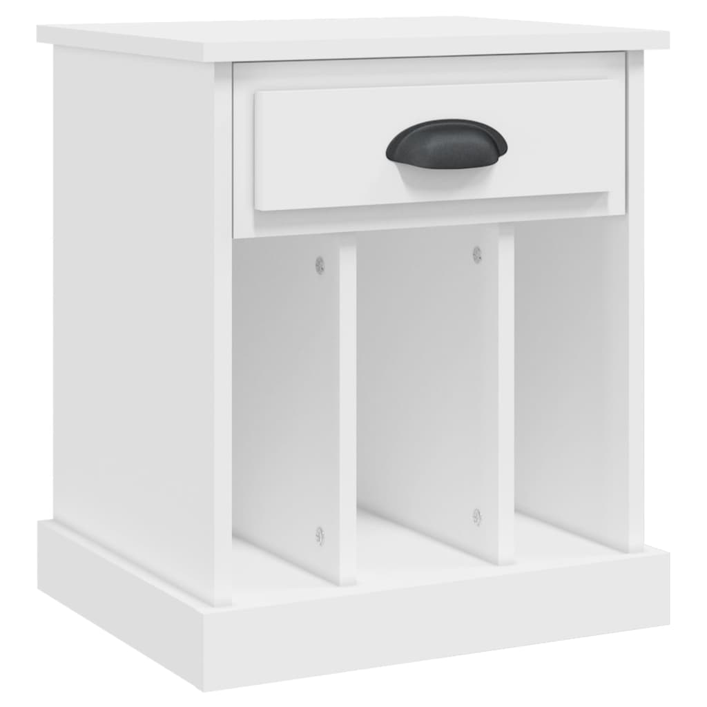 vidaXL Tables de chevet 2 pcs blanc 43x36x50 cm - Image 6
