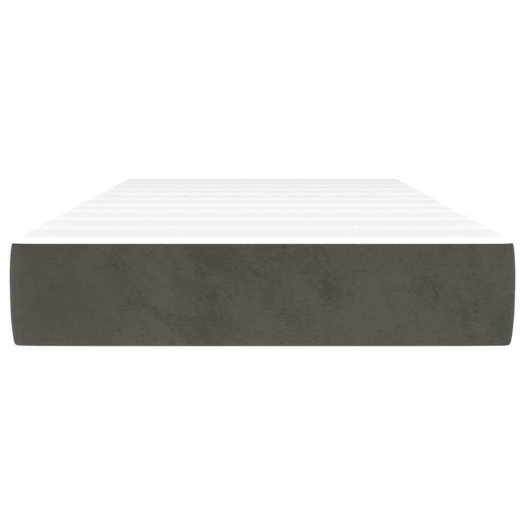 vidaXL Matelas de lit à ressorts ensachés Gris foncé 80x200x20 cm - Image 3