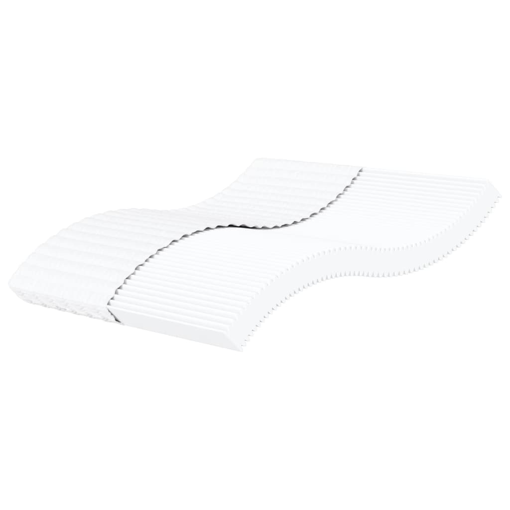 vidaXL Matelas en mousse blanc 200x200 cm dureté H2 H3