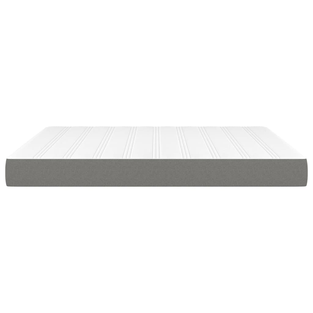 vidaXL Matelas de lit à ressorts ensachés Gris foncé 160x200x20 cm - Image 4