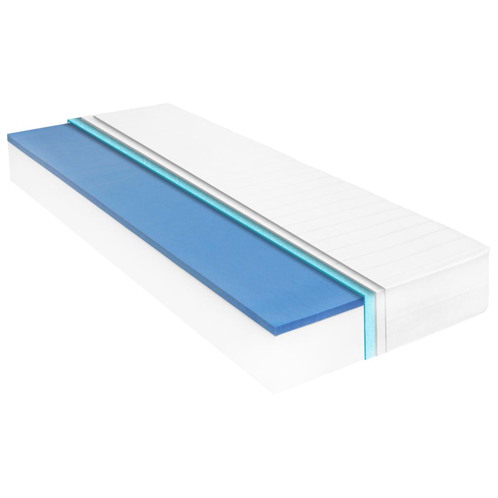 vidaXL Matelas 120 x 200 cm Mousse à mémoire de forme Visco 18 cm H2