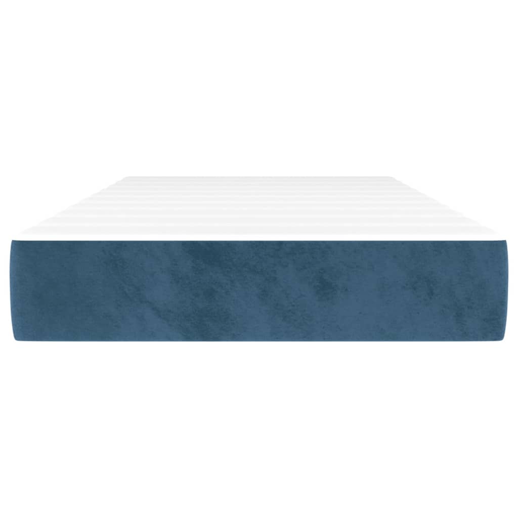 vidaXL Matelas de lit à ressorts ensachés Bleu foncé 80x200x20 cm - Image 3