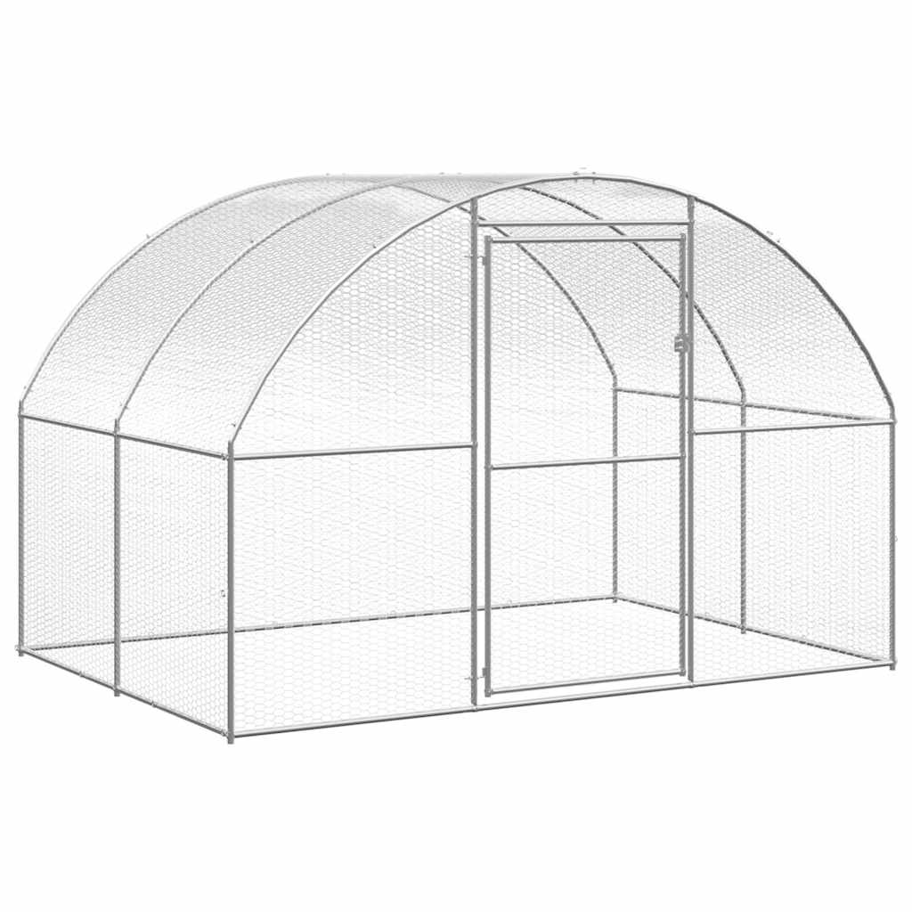 vidaXL Poulailler d'extérieur 3x2x2 m Acier galvanisé