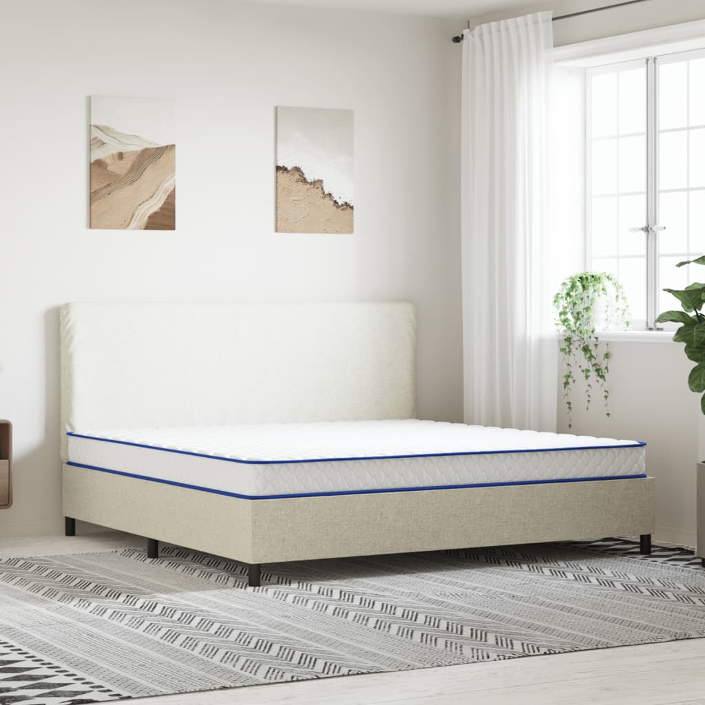 vidaXL Matelas en mousse à mémoire de forme 200 x 180 x 17 cm doux