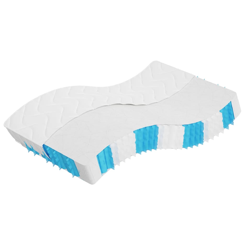 vidaXL Matelas à ressorts ensachés dureté moyenne 140x200 cm