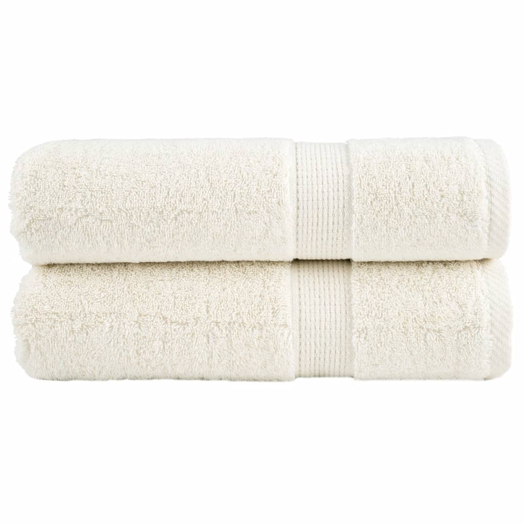 vidaXL Serviettes de bain de qualité supérieure SOLUND 2 pcs 600g/m²