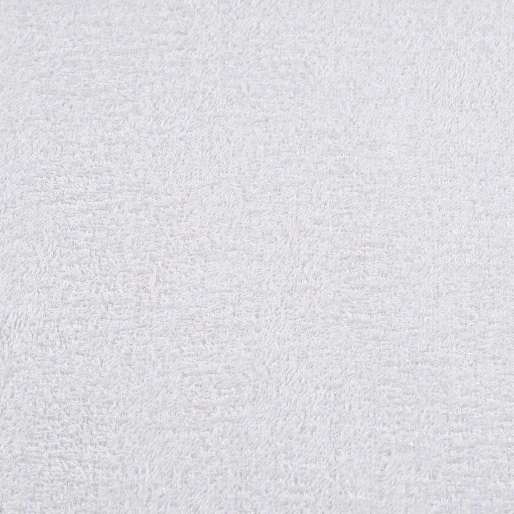 vidaXL Serviettes de sauna 25 pcs blanc 80x200 cm 360 g/m² 100% coton - Image 5