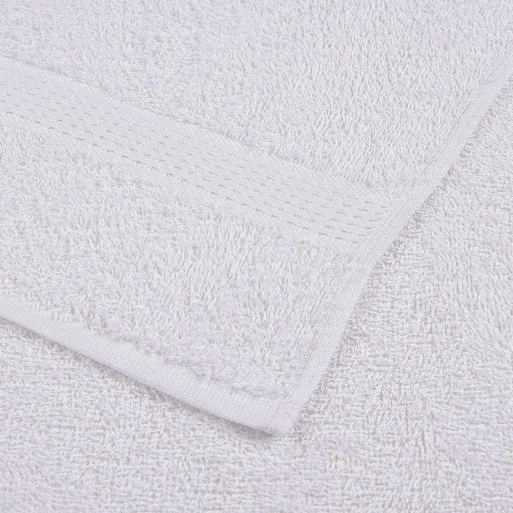 vidaXL Serviettes de sauna 25 pcs blanc 80x200 cm 360 g/m² 100% coton - Image 6