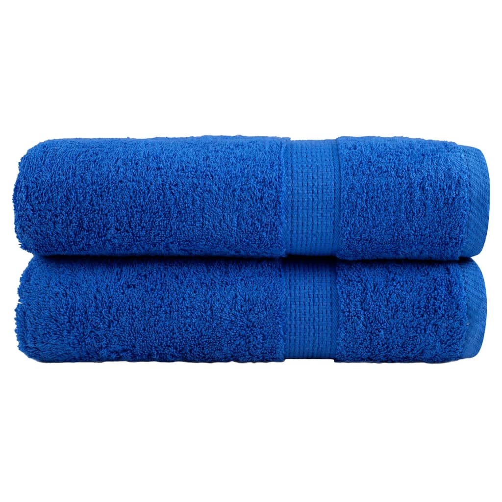 vidaXL Serviettes de douche de qualité supérieure SOLUND 2 pcs bleu