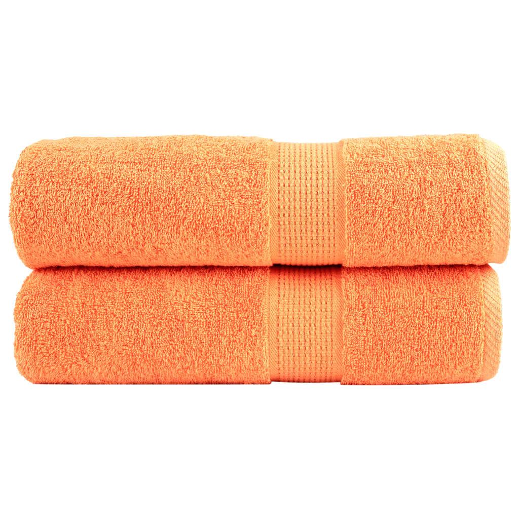 vidaXL Serviettes de douche de qualité supérieure SOLUND 2 pcs orange