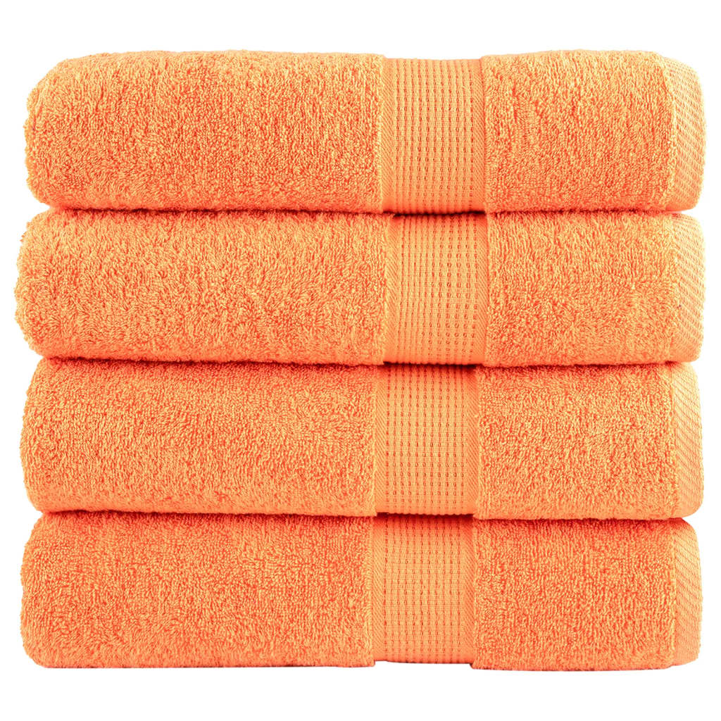 vidaXL Serviettes de bain de qualité supérieure SOLUND 4 pcs 600g/m²