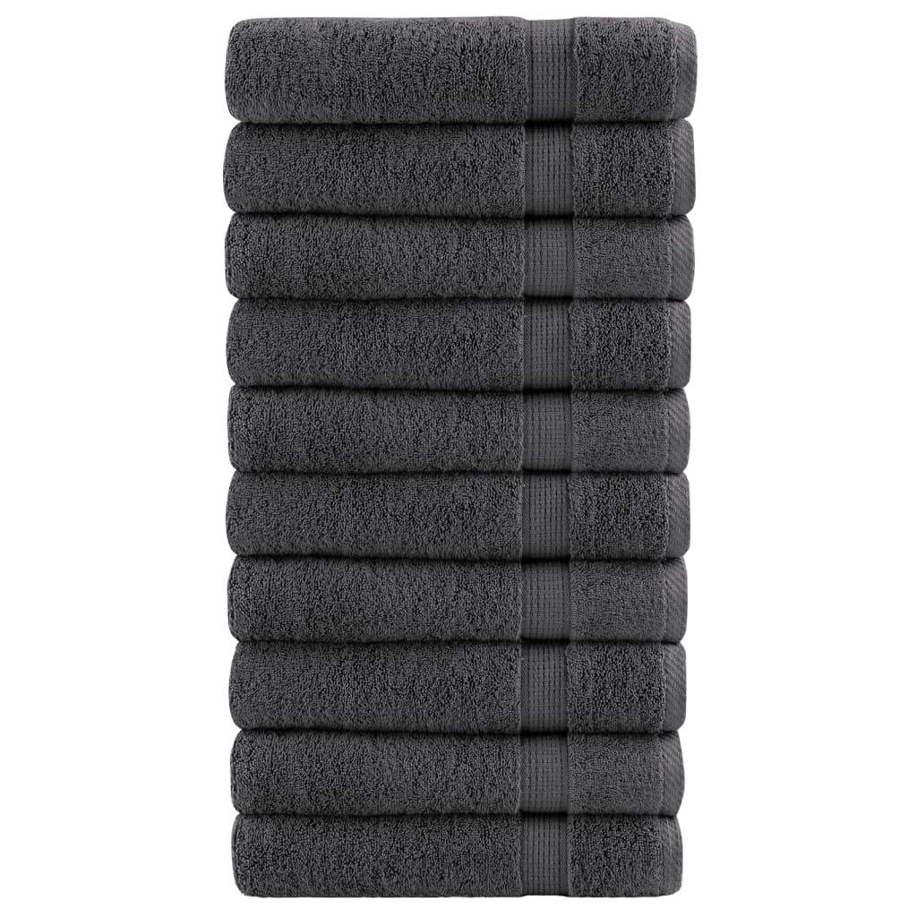 vidaXL Serviettes de bain de qualité supérieure SOLUND 10 pcs