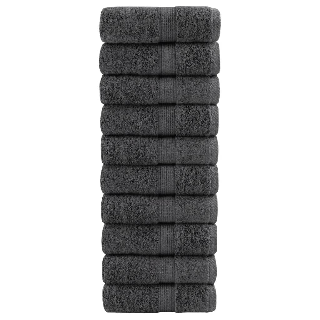 vidaXL Serviettes d'invité de qualité supérieure SOLUND 10pcs 600 g/m²