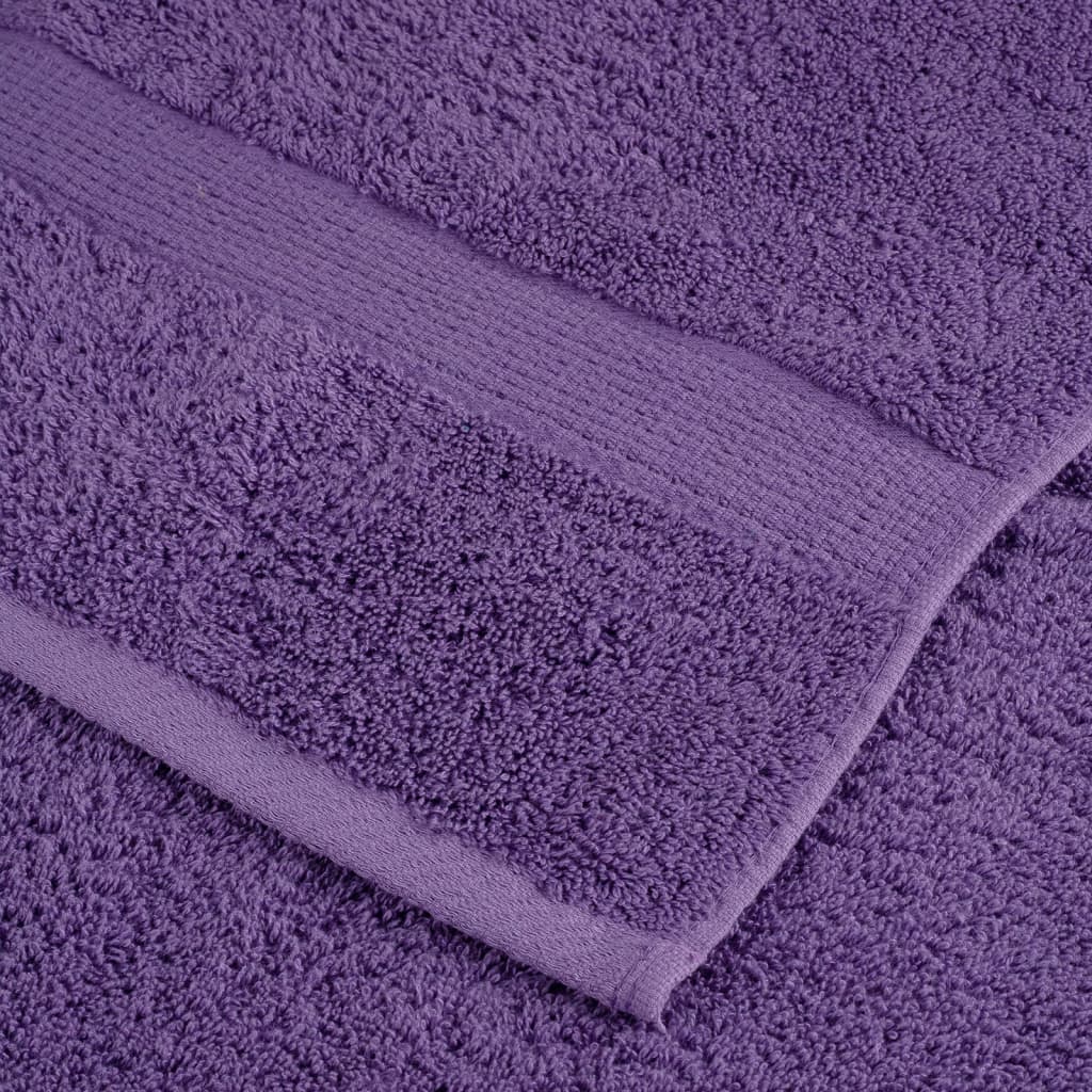 vidaXL Serviettes de douche de qualité supérieure SOLUND 2 pcs violet - Image 6