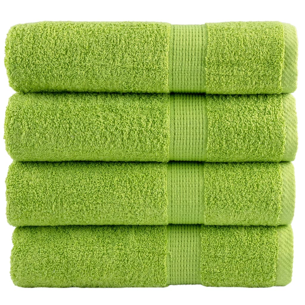 vidaXL Serviettes de douche de qualité supérieure SOLUND 4 pcs