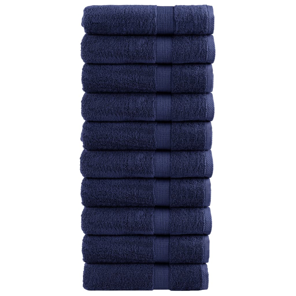 vidaXL Serviettes de bain de qualité supérieure SOLUND 10 pcs 600g/m²