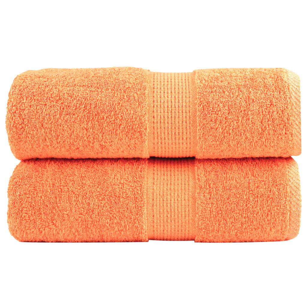vidaXL Serviettes d'invité de qualité supérieure SOLUND 2 pcs orange