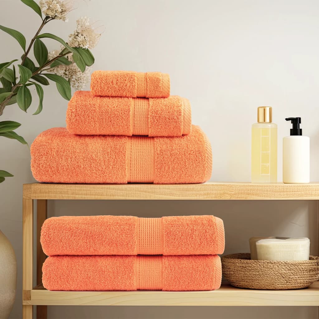 vidaXL Serviettes d'invité de qualité supérieure SOLUND 2 pcs orange - Image 3
