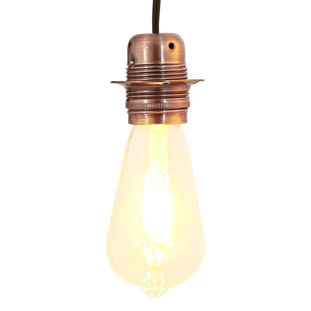 vidaXL Douilles de lampe 2 pcs bronze rouge E27