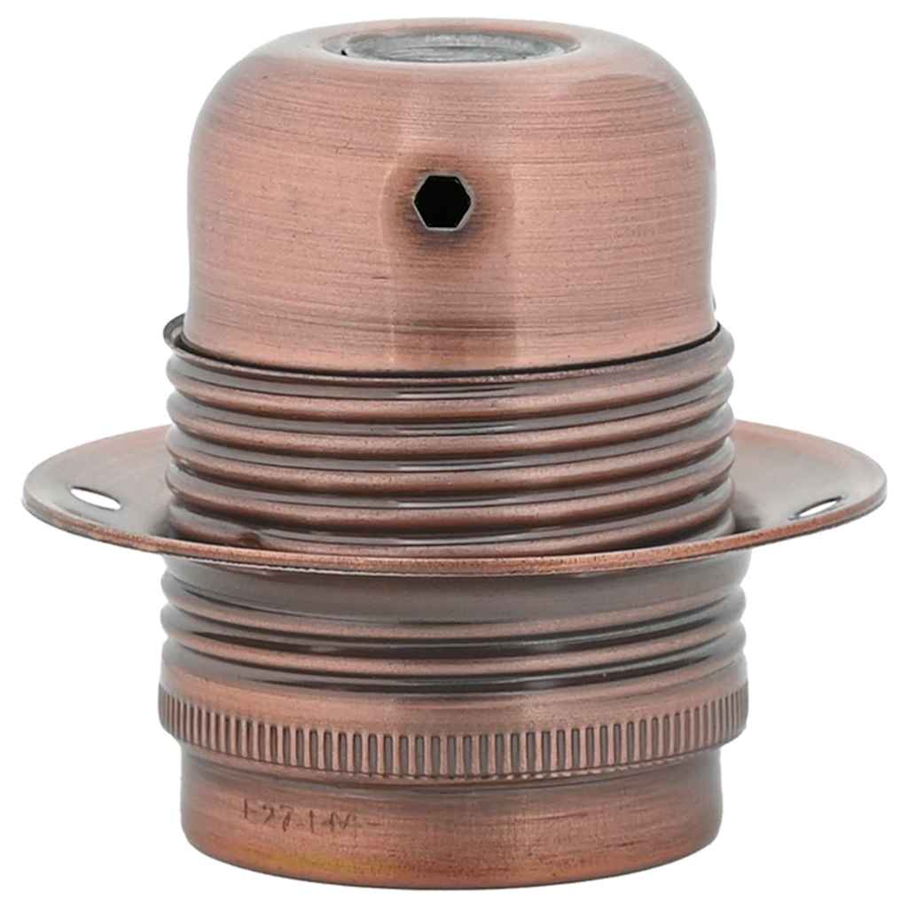 vidaXL Douilles de lampe 2 pcs bronze rouge E27 - Image 3