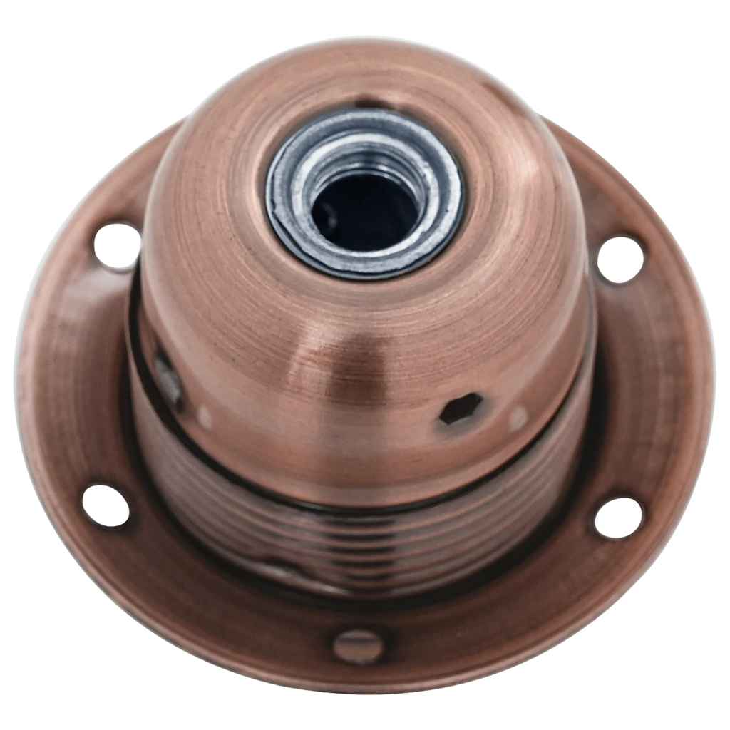 vidaXL Douilles de lampe 2 pcs bronze rouge E27 - Image 5