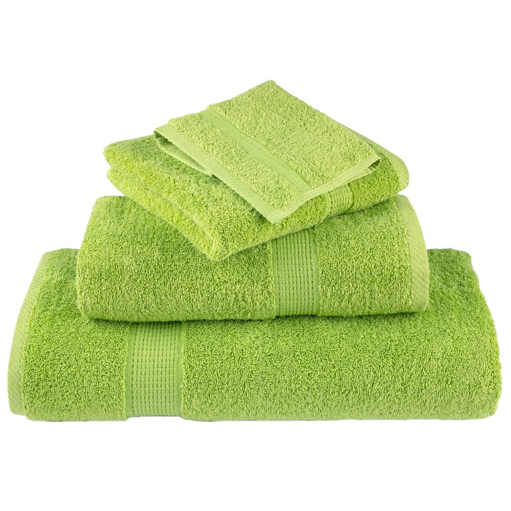 vidaXL Serviettes de qualité supérieure SOLUND 2 pcs vert pomme - Image 4