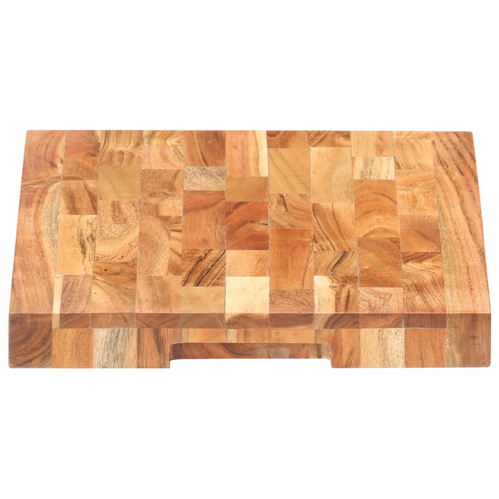vidaXL Planche à découper 40x30x4 cm Bois d'acacia massif - Image 3
