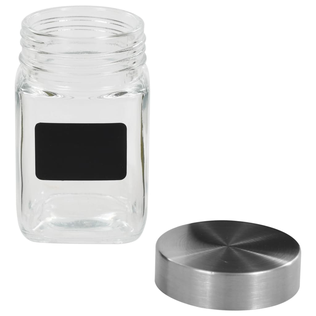 vidaXL Pots de conservation avec autocollant 12 pcs 300 ml - Image 3