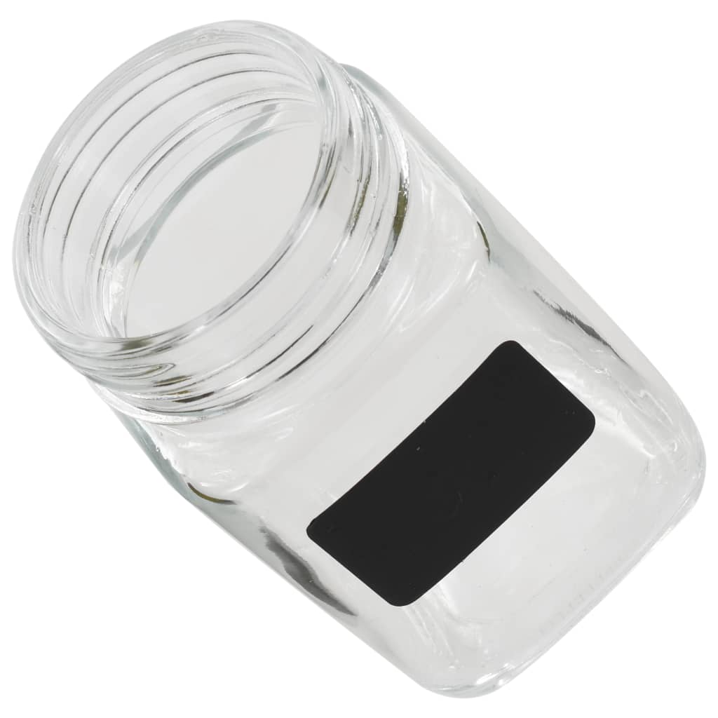 vidaXL Pots de conservation avec autocollant 12 pcs 300 ml - Image 4