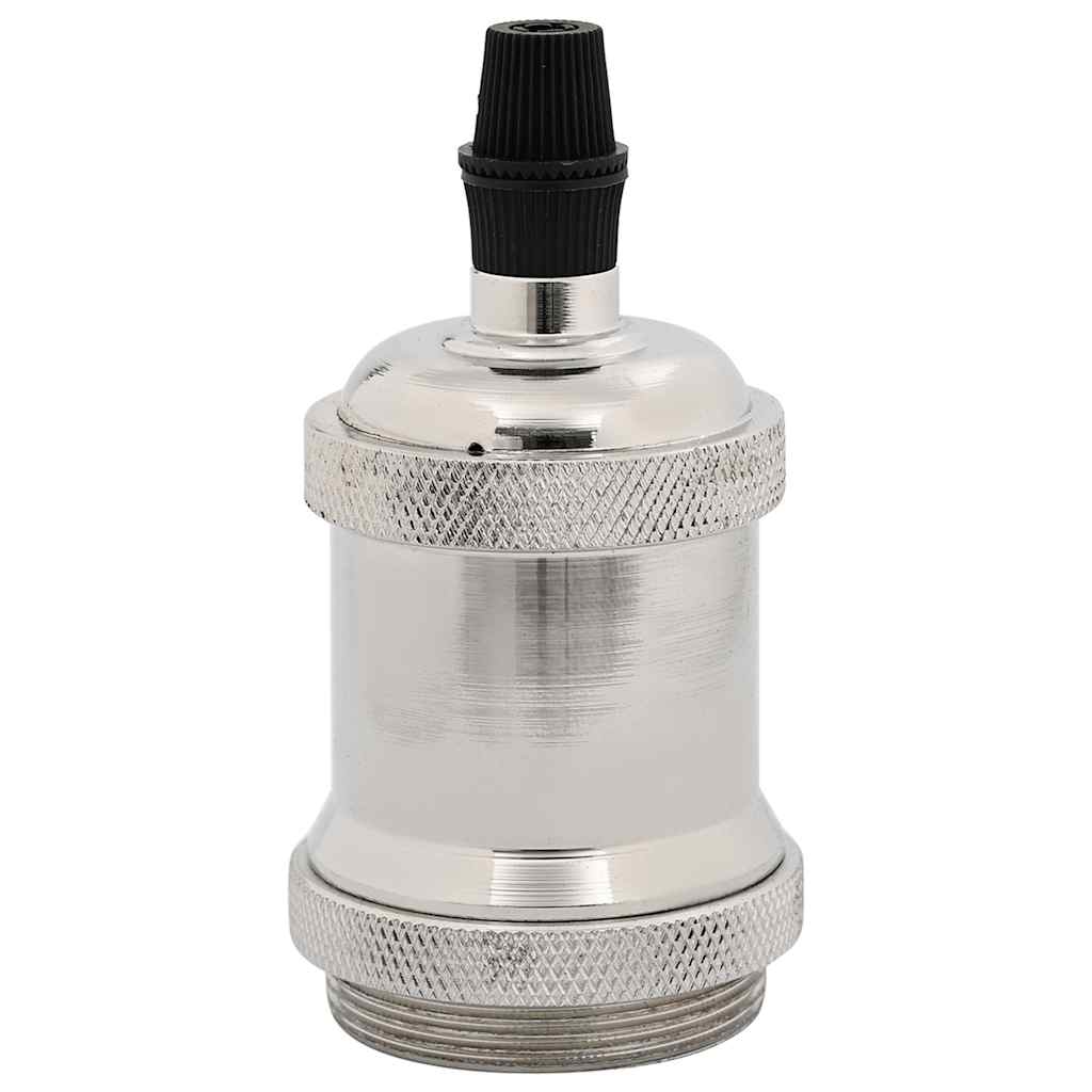 vidaXL Douilles de lampe 2 pcs nickel satiné E27 - Image 3