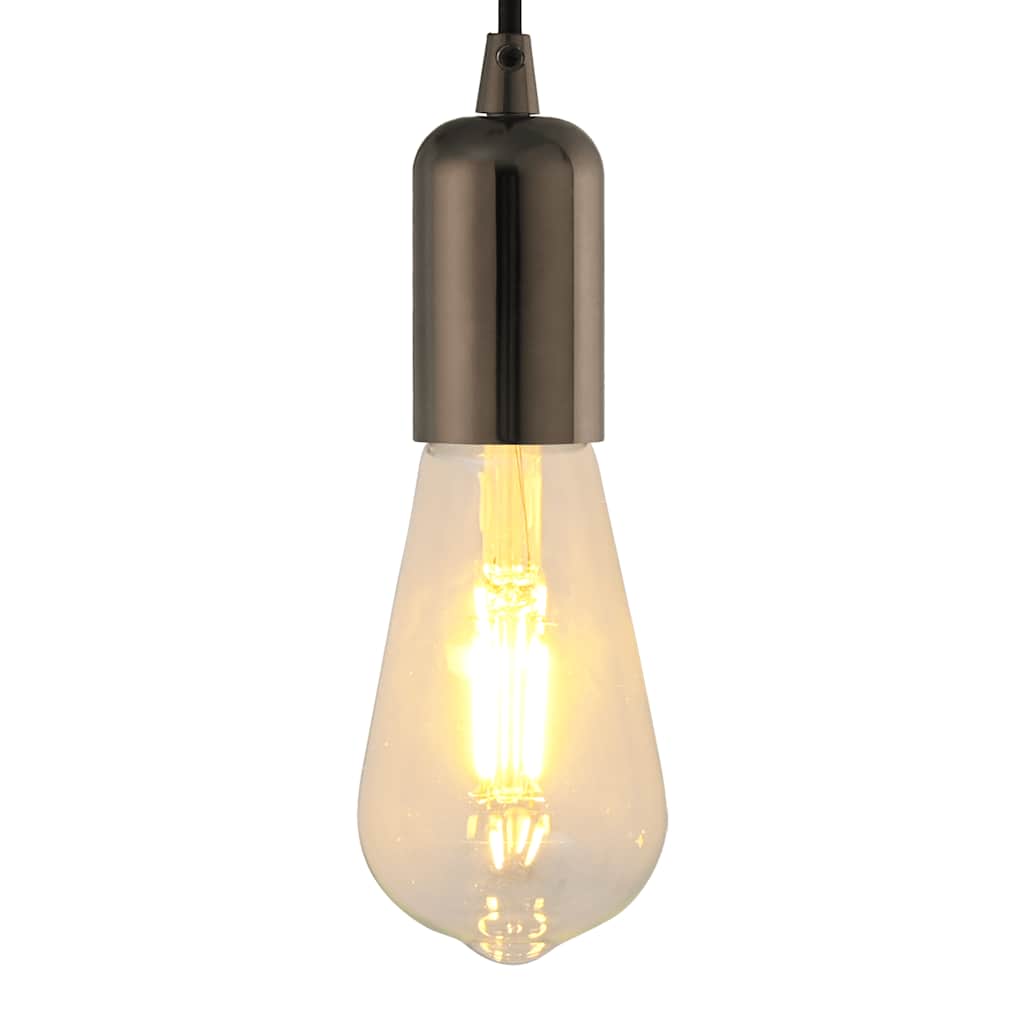 vidaXL Douilles de lampe 2 pcs noir brillant E27