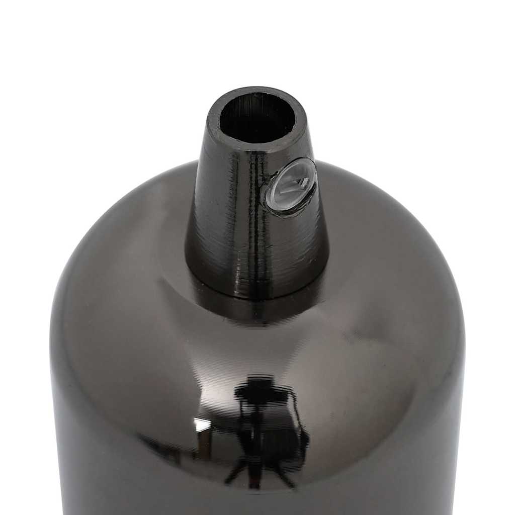 vidaXL Douilles de lampe 2 pcs noir brillant E27 - Image 5