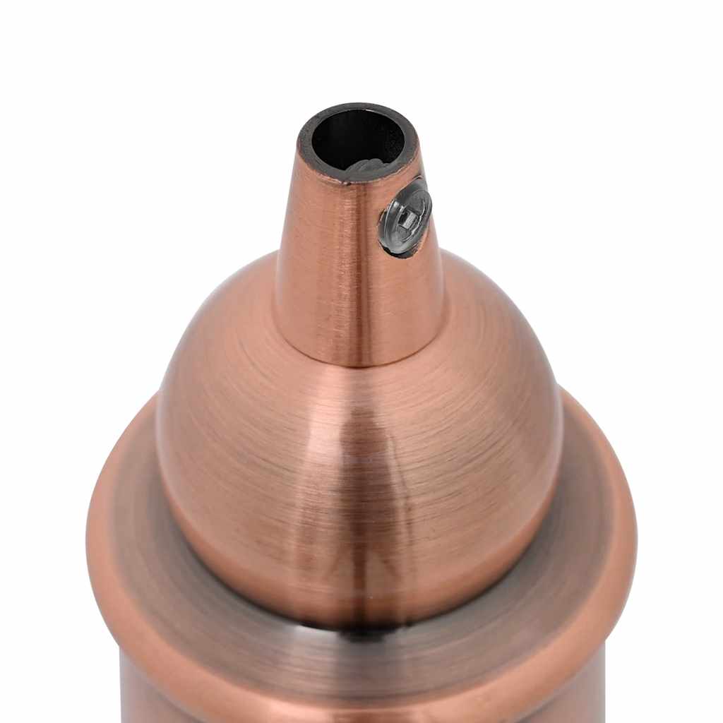 vidaXL Douilles de lampe 2 pcs bronze rouge E27 - Image 5