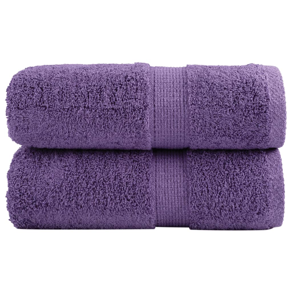 vidaXL Serviettes d'invité de qualité supérieure SOLUND 2 pcs violet
