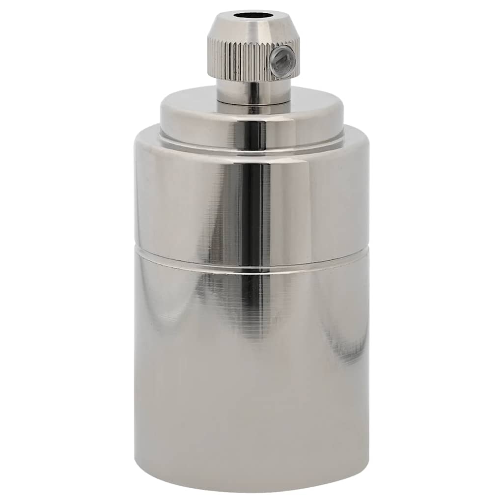 vidaXL Douilles de lampe 2 pcs nickel satiné E27 - Image 3
