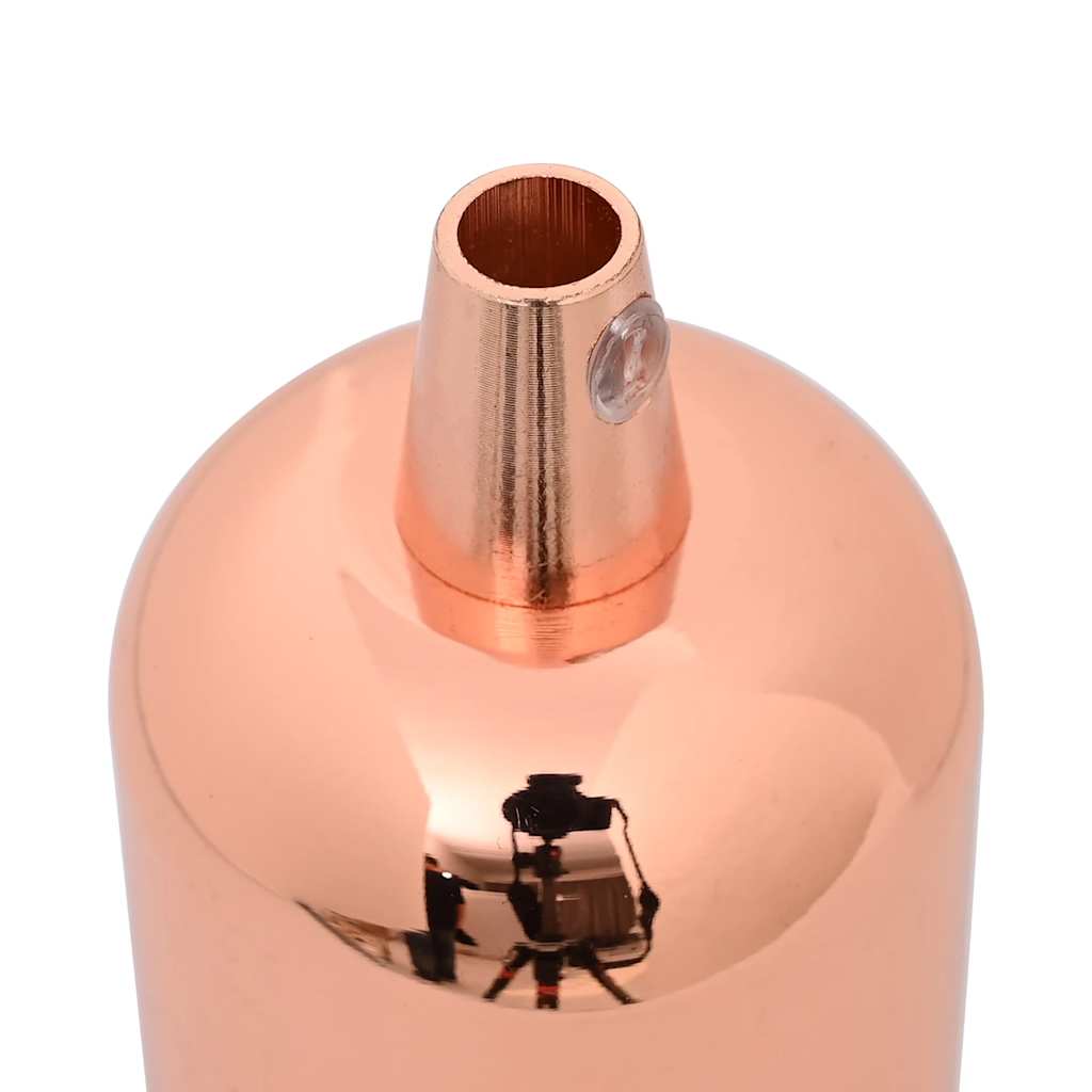 vidaXL Douilles de lampe 2 pcs bronze or rose E27 - Image 5