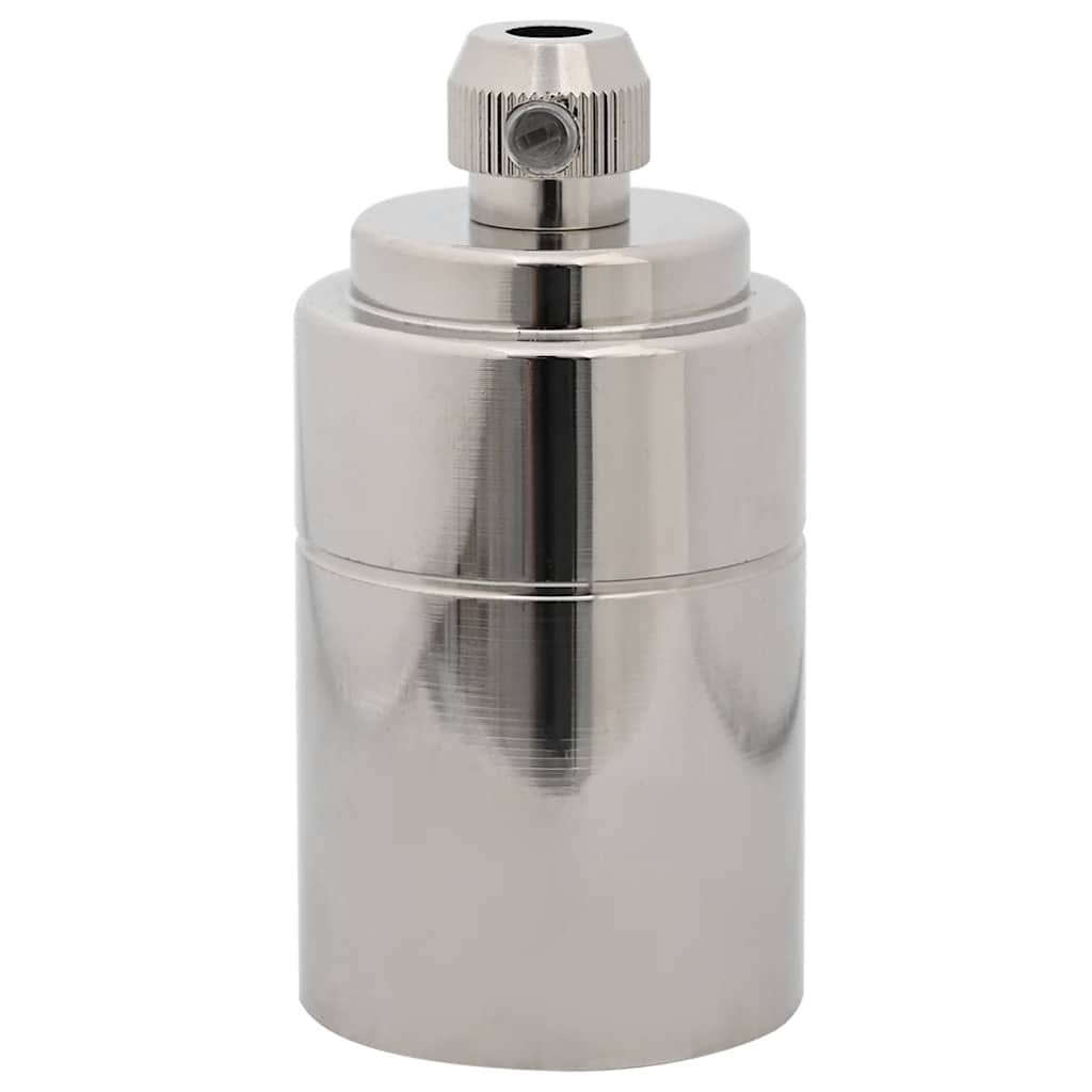 vidaXL Douilles de lampe 2 pcs nickel satiné E27 - Image 4