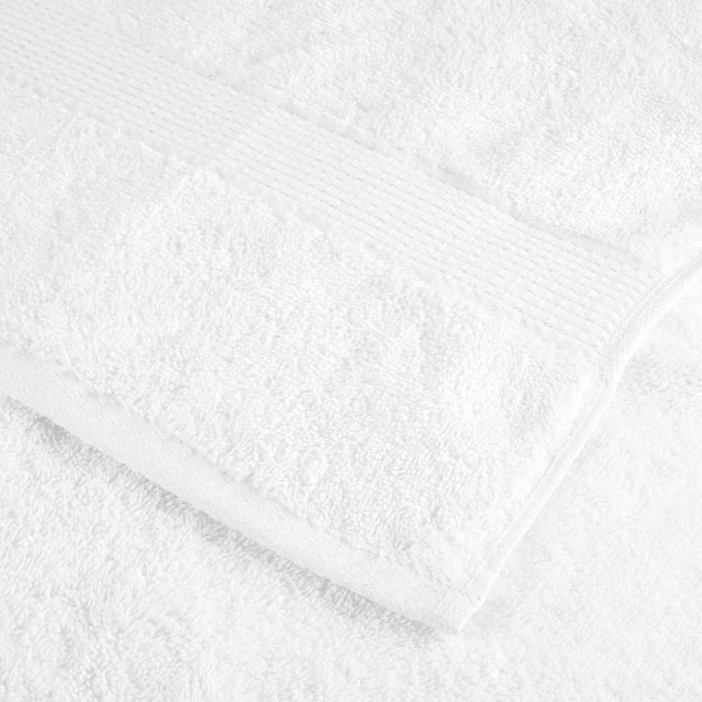 vidaXL Serviettes de douche de qualité supérieure SOLUND 10 pcs blanc - Image 6