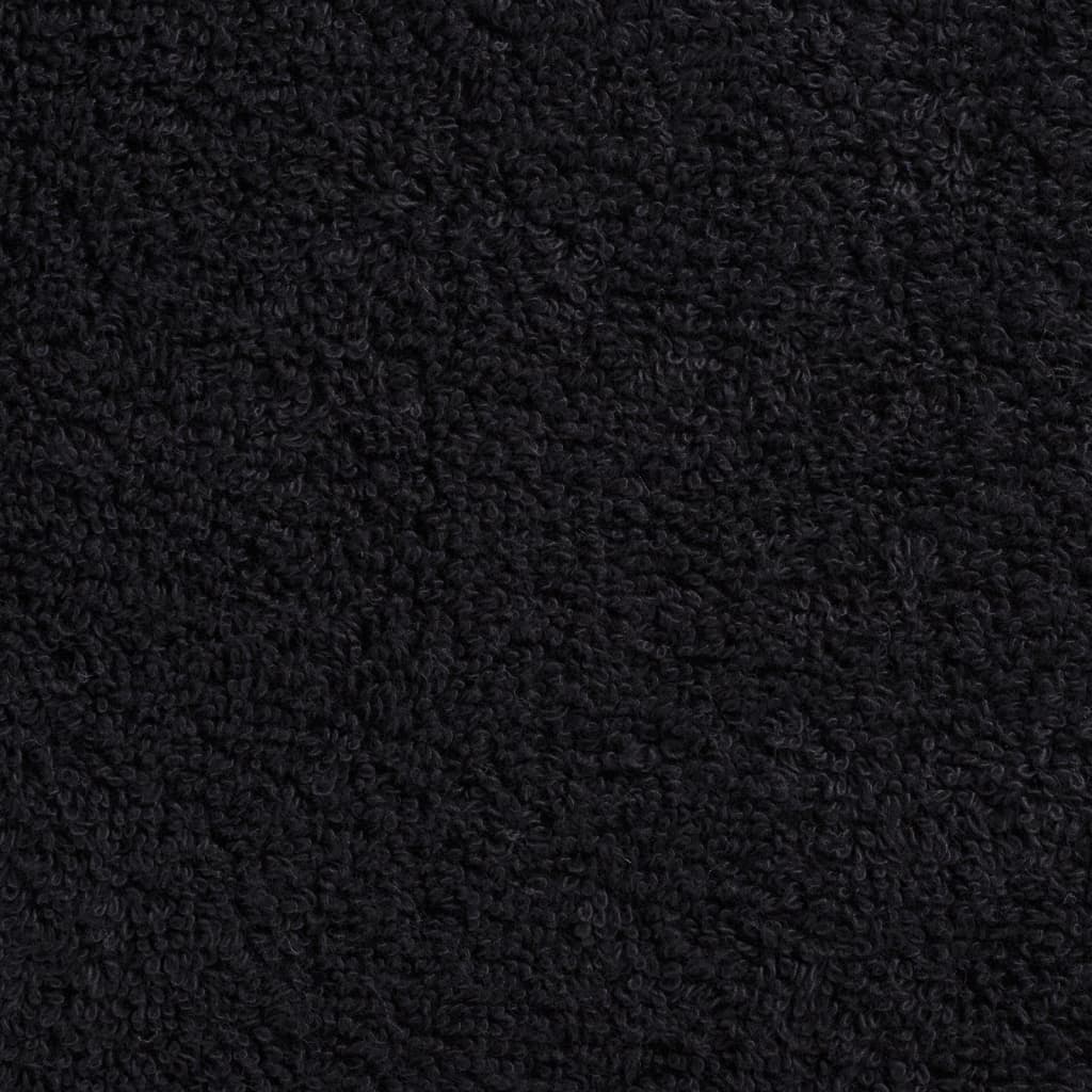 vidaXL Serviettes de qualité supérieure SOLUND 2 pcs noir 600 g/m² - Image 5